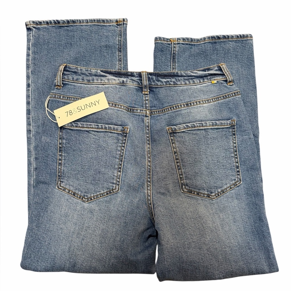 78 & Sunny Braylon Straight Leg Cropped Jeans – Pacific Wash – Size 10 – NWT - Picture 5 of 7